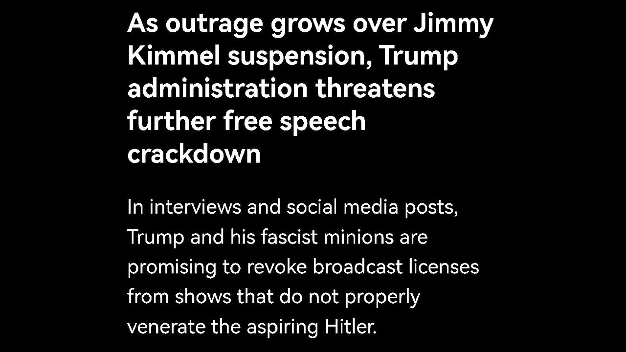 🚨 Trump: ABC should lose their license (again)