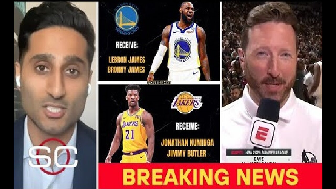 ESPN: Lakers Could Trade LeBron & Bronny James to Warriors for Jimmy Butler & Kuminga