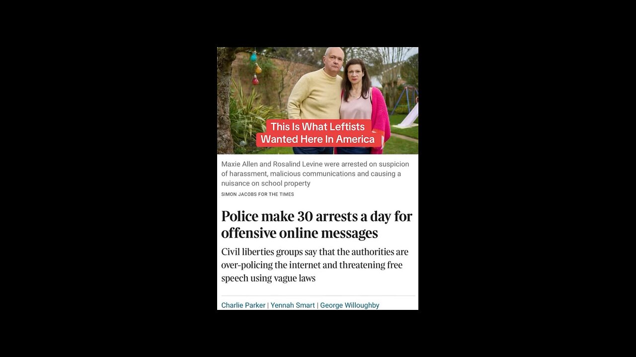 Police Arrests For Online Speech In UK