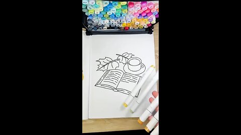 Book sketching and colouring