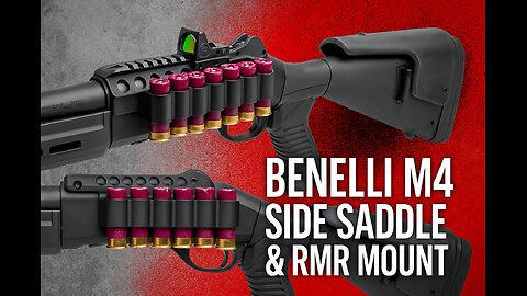 🚨 Benelli M4 Upgrade Alert – Side Saddle + RMR Mount in One Clean Package! 🚨