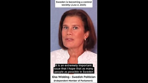 Elsa Widding - Sweden is becoming a control society