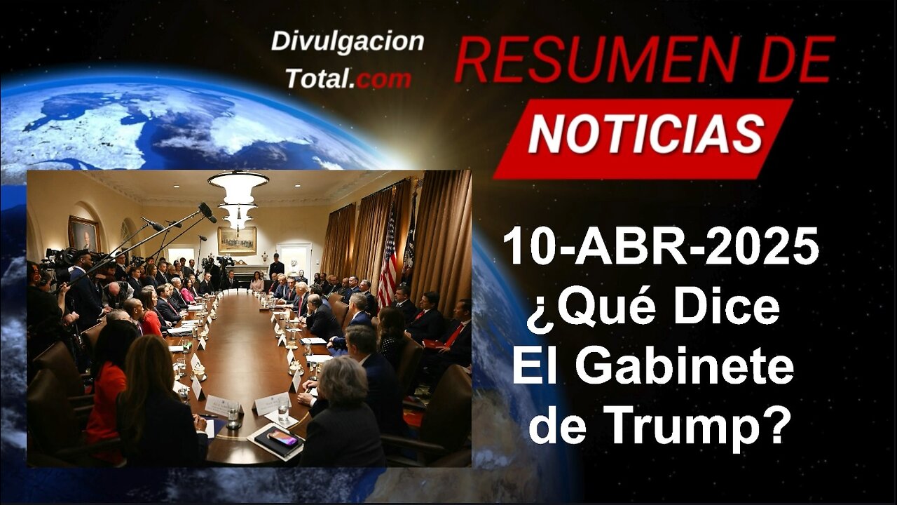 10-ABR-2025 Máquinas de votación hackeadas, Fluor en el agua, autismo - Reunion de Gabinete de Trump