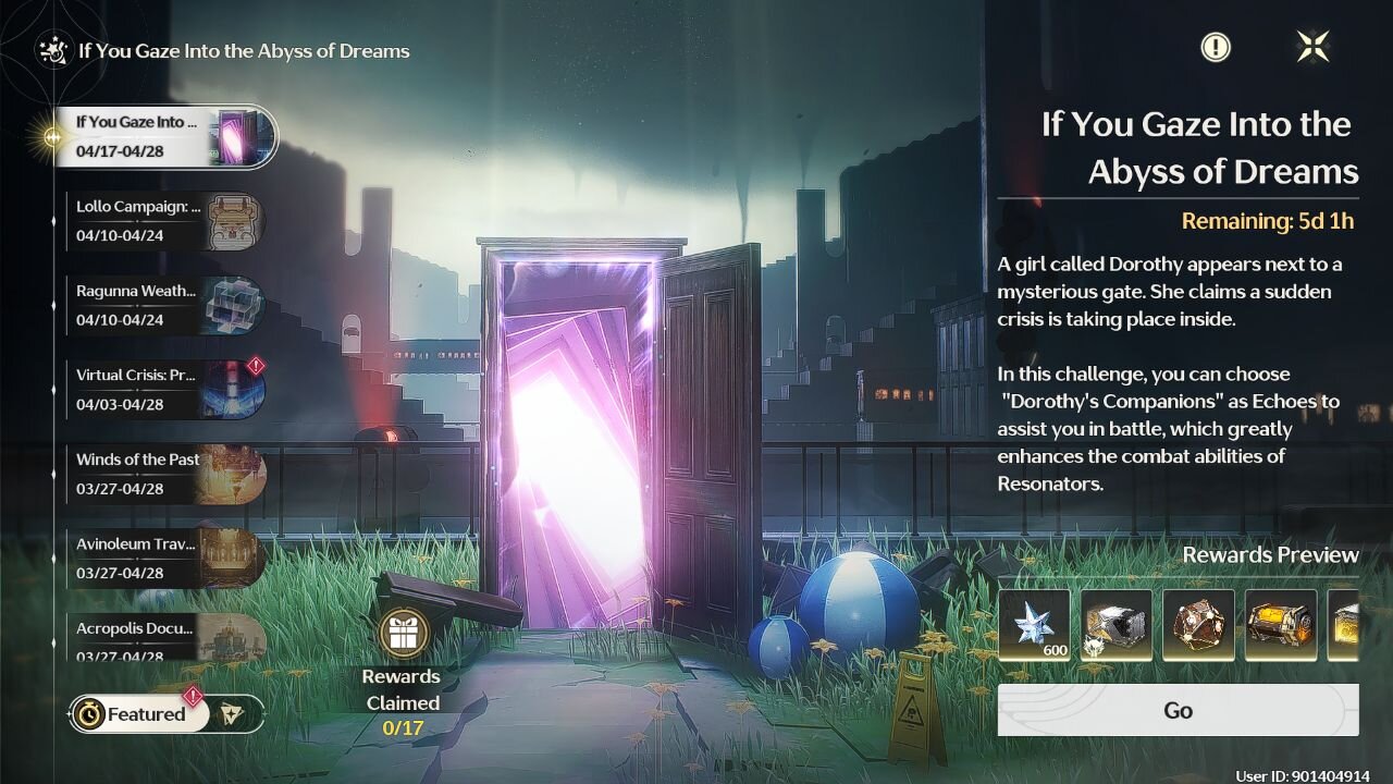 If You Gaze Into the Abyss of Dreams Event - Wuthering Waves (WuWa) - Version 2.2