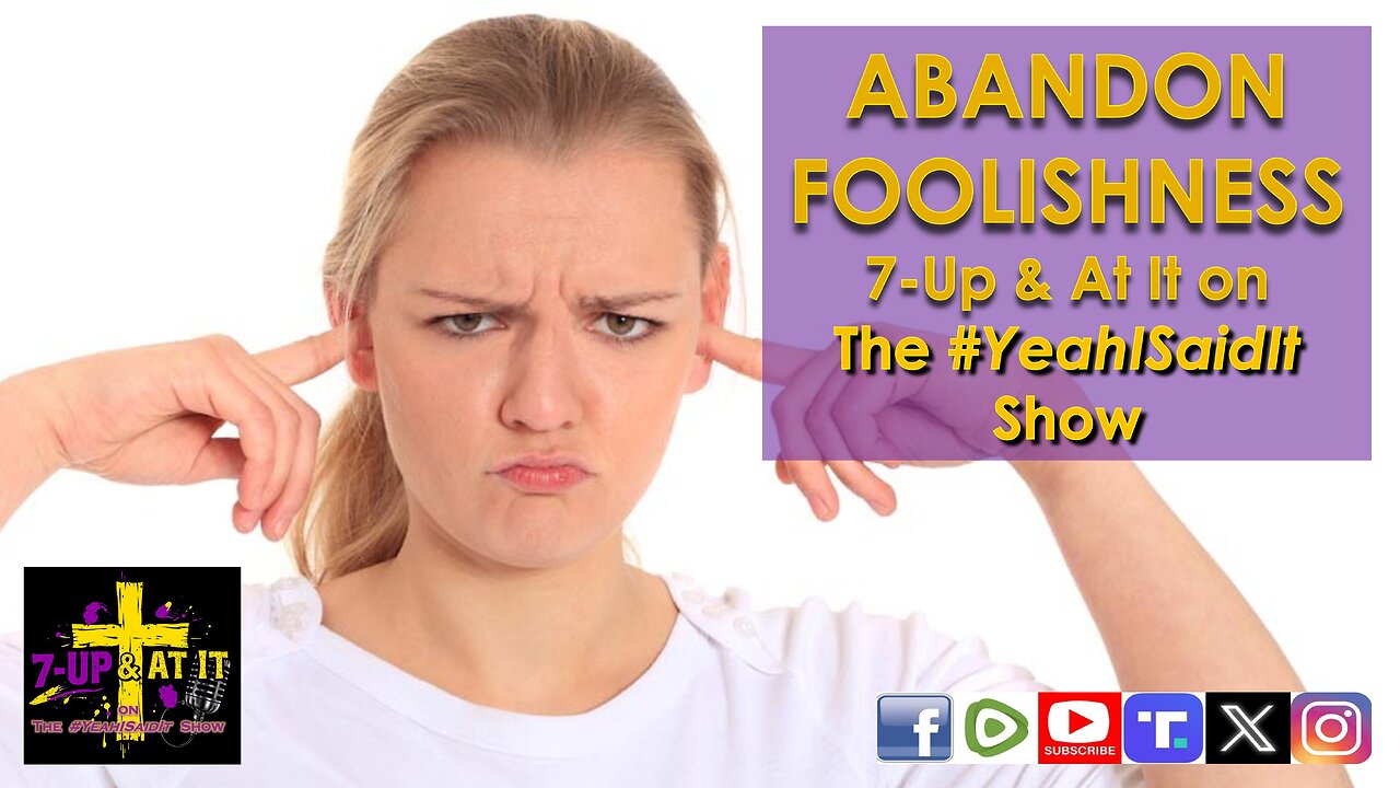 WORD OF THE DAY: PROVERBS 9:6 - ABANDON FOOLISHNESS