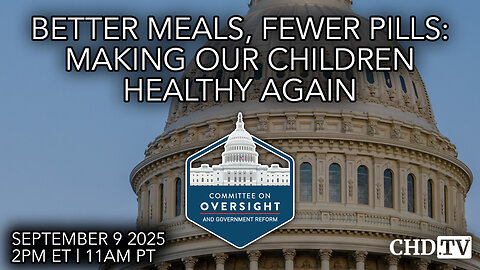 Better Meals, Fewer Pills: Making Our Children Healthy Again