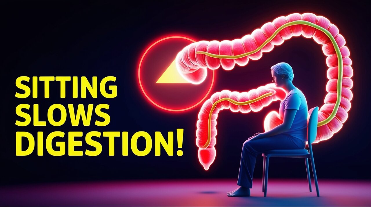 Sitting Too Long Slows Your Digestion! 😳💺 (Gut Health 3D Animation)