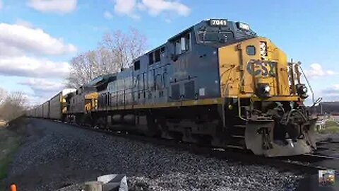 CSX Trains from Westfield Rd. Creston, Ohio April 12, 2025 Part 3