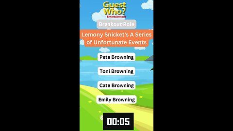 Guest This Actress #278 Like A Quick Quiz? | Lemony Snicket's A Series of Unfortunate Events