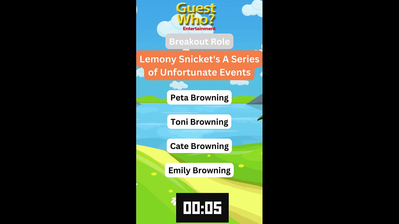 Guest This Actress #278 Like A Quick Quiz? | Lemony Snicket's A Series of Unfortunate Events