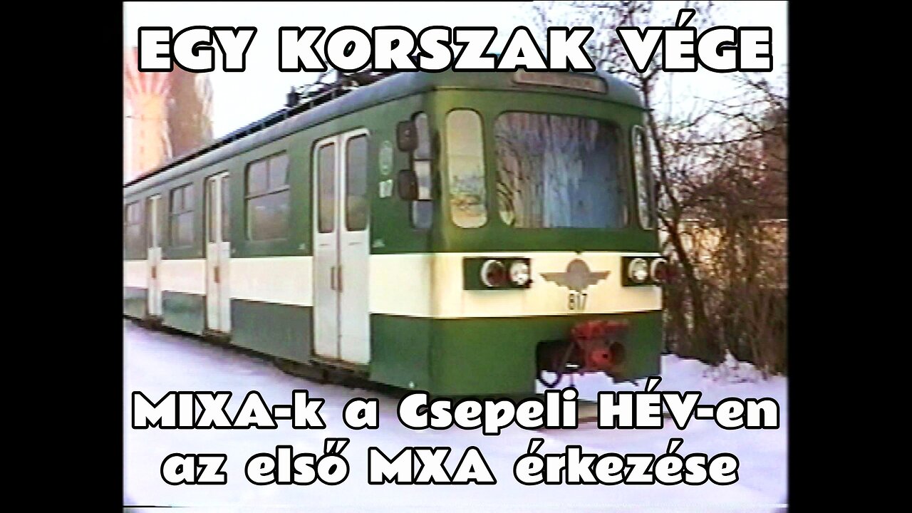 1997.01.14. A MIX/A uralom vége a Csepeli HÉV vonalon. Megérkezik az első MX/A szerelvény. (967-968)