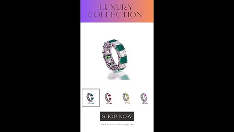246 Custom Elegant Emerald-Cut Sapphire & Diamond Eternity Band wedding anniversary ring