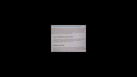 Research & Awareness Campaign Projects by the ESCP Foundation