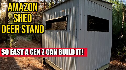 Amazon Shed Deer Stand – So Easy a Gen Z Could Build It!