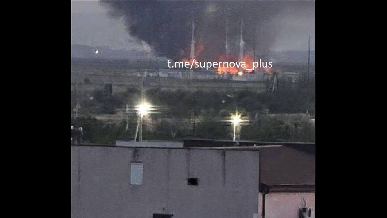 🔥 Slavyansk-na-Kubani, UAVs attacked the Gas Processing Station!
