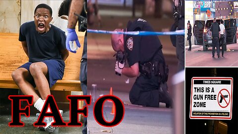 Black Teenage THUG FINDS OUT after SHOOTING SPREE in Times Square! FAFO!
