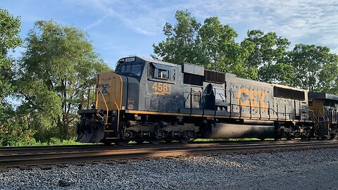 Lightning Fast CSX Train part 22 Highfalutin’ Horn Salute