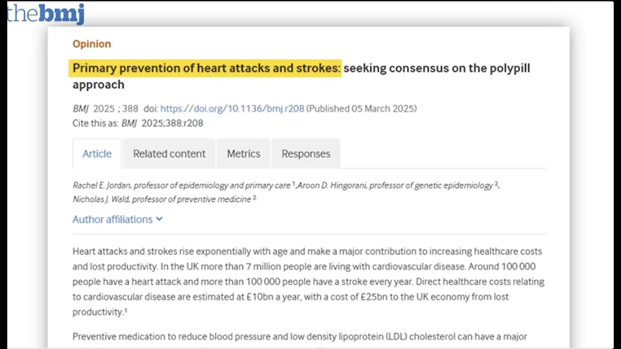 Take statins after you’re 50 – it saves the government paying you a pension.