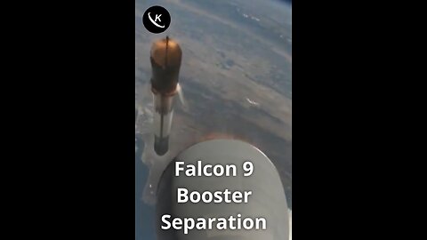 SpaceX Falcon 9 Separation and Boost Back NASA Tracers