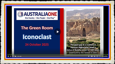 AustraliaOne Party - GR Iconoclast (24 October 2025, 8 00pm AEDT)