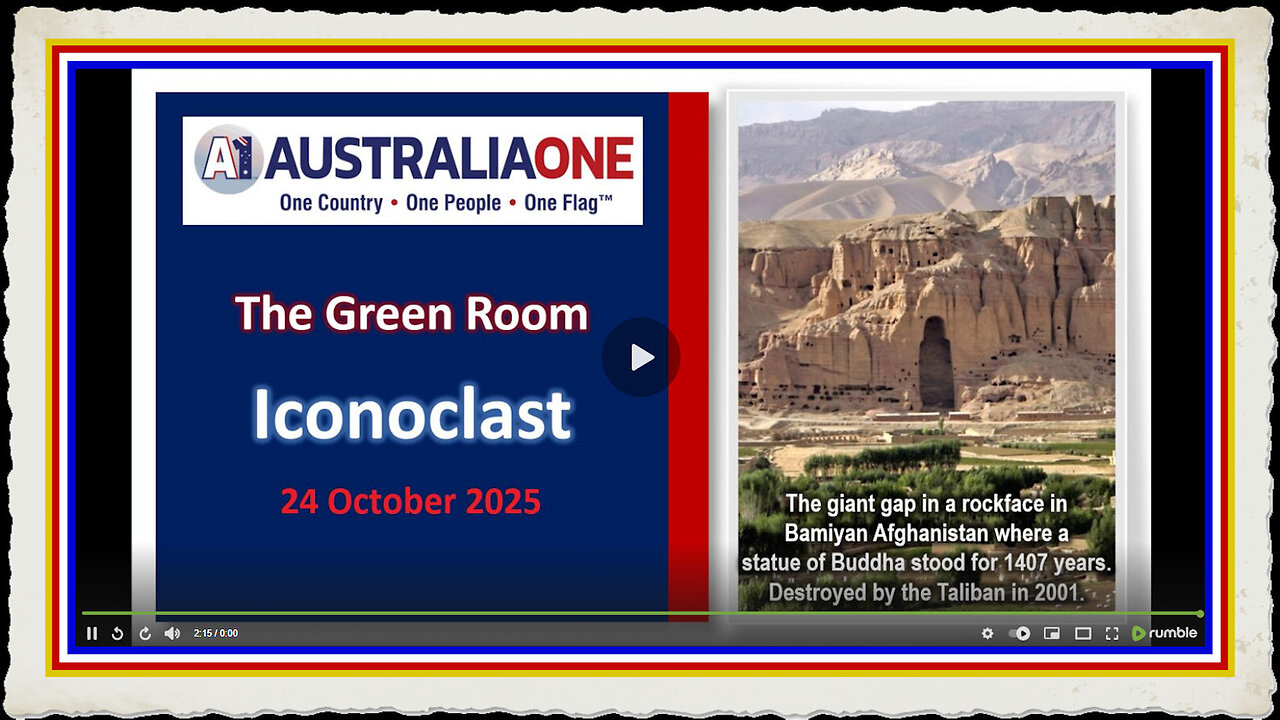 AustraliaOne Party - GR Iconoclast (24 October 2025, 8 00pm AEDT)