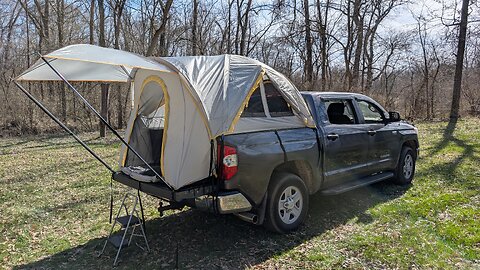 Truck Tent Camping in Peaceful Place