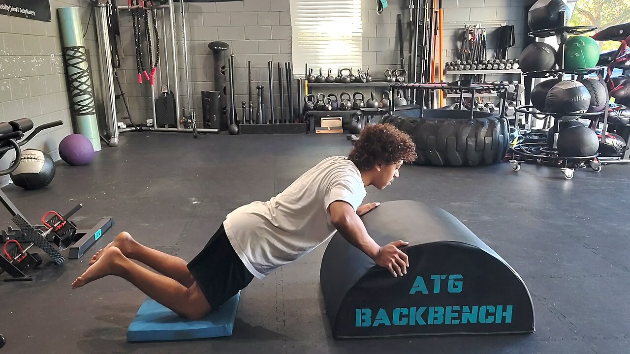 plyometric/long eccentric pushup intervals