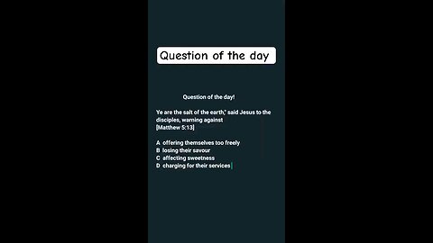 question of the day