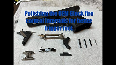 Glock 30 Gen 4 .45 ACP Fragout custom - Polishing for perfection to get better trigger pull & feel.