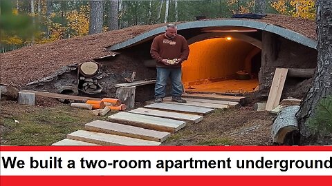 We built a two-room apartment underground