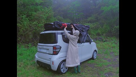 The amazing rain 🌧️☔ jungle camp