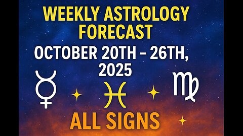 Weekly Astrology Forecast October 20-26, 2025 ✨ All Signs | Mercury Mars Conjunction, Libra New Moon