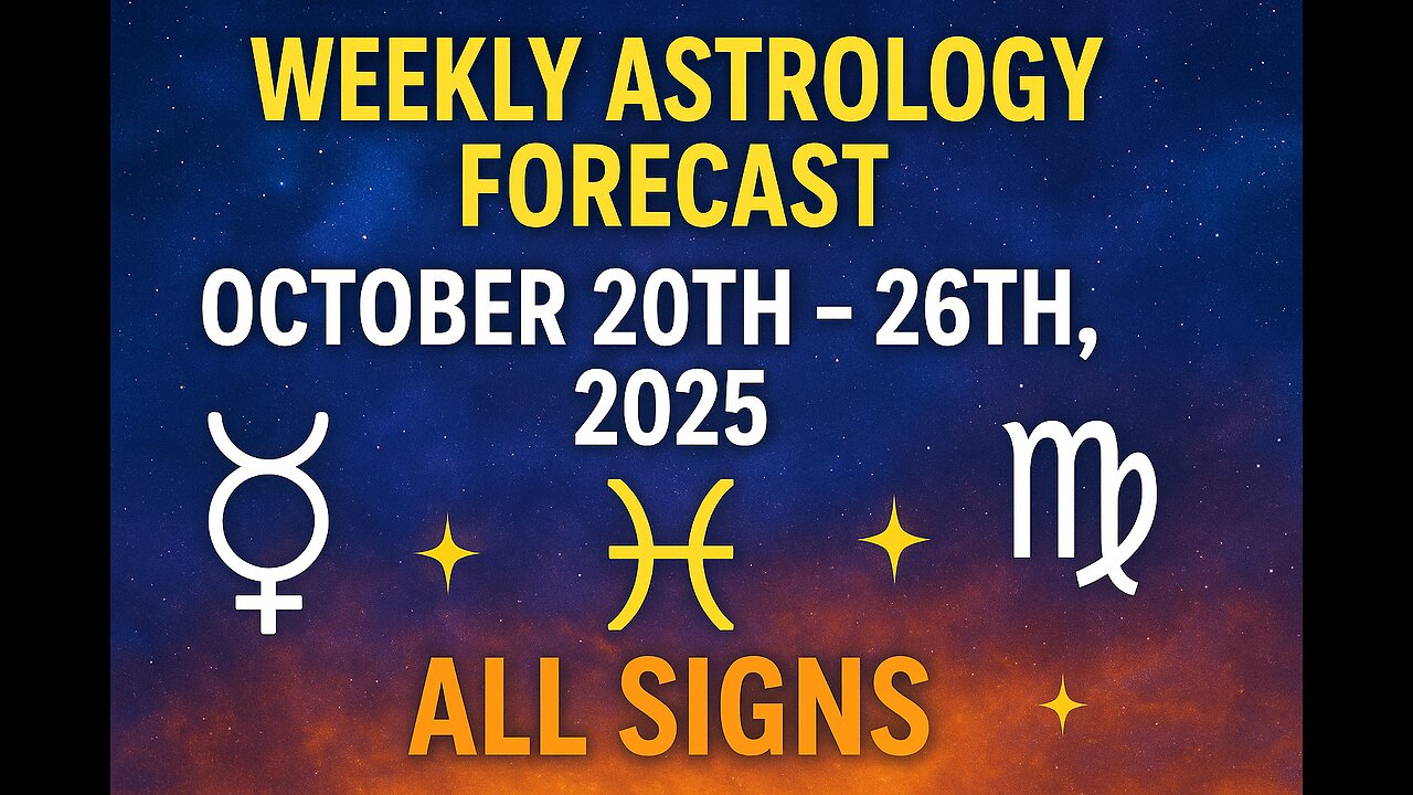 Weekly Astrology Forecast October 20-26, 2025 ✨ All Signs | Mercury Mars Conjunction, Libra New Moon