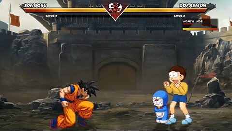 GOKU vs DORAEMON & NOBITA - (Hardest AI)