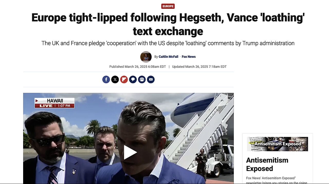 SignalGate The War Plans PsyOP - If You Believe This Scripted News Then You Will Believe Anything