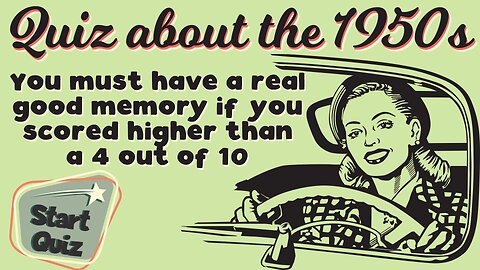 Quiz About The 1950s