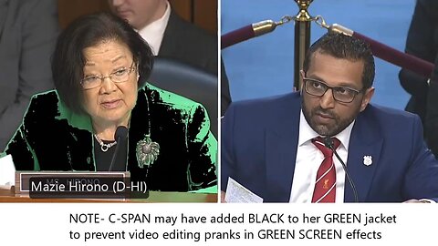 Mazie Hirono (D-HI) questions Kash Patel * 9/16/25