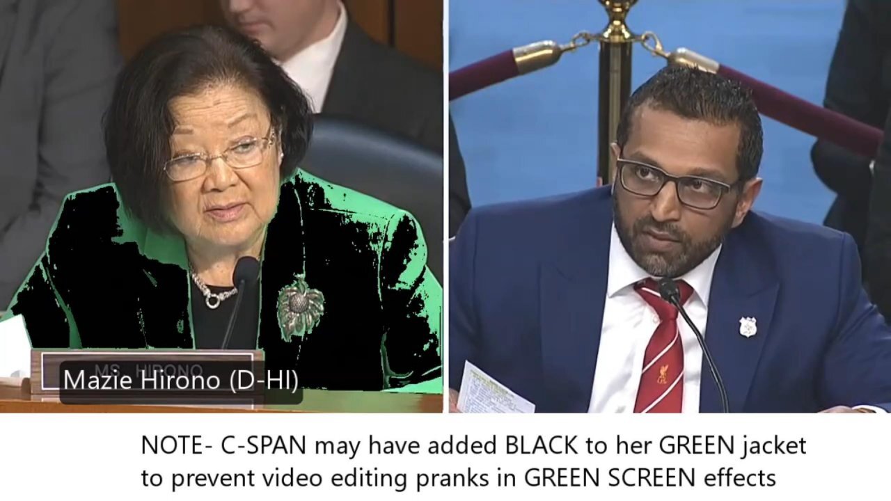 Mazie Hirono (D-HI) questions Kash Patel * 9/16/25