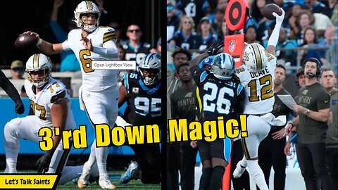 Saints Film Room Week 10: Shough's 3rd Down Masterclass Leads to Upset Win!