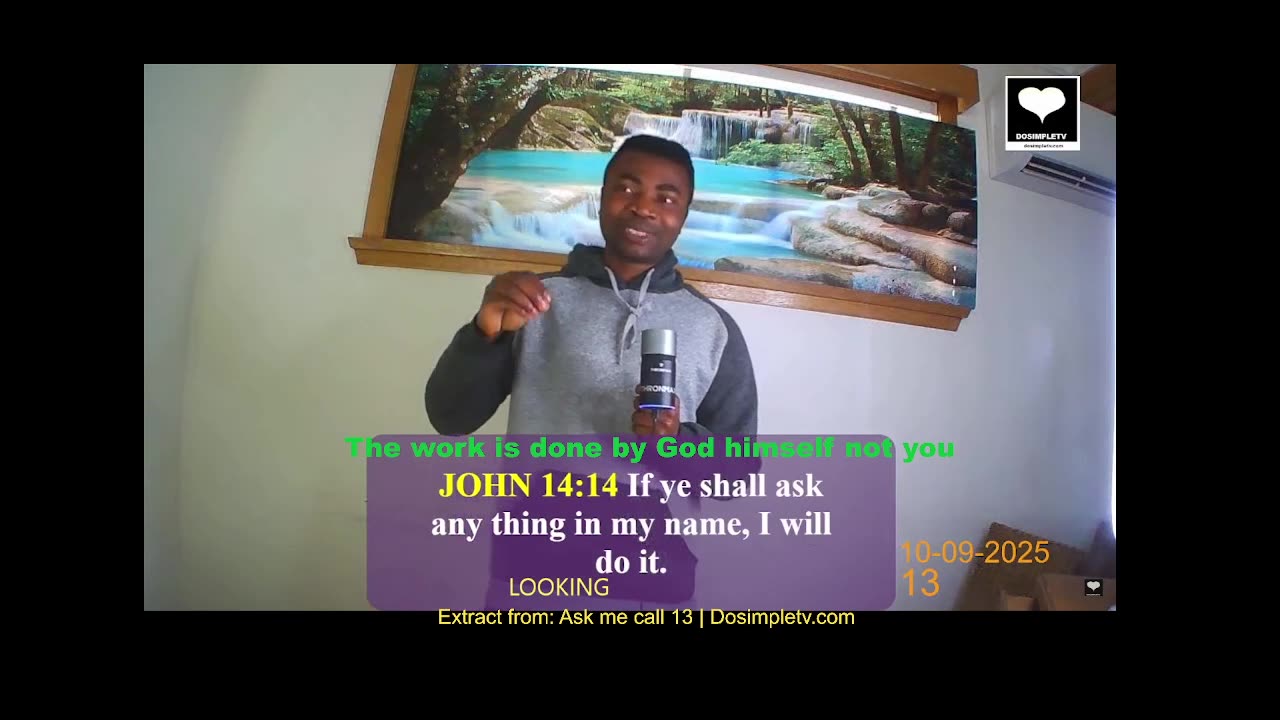 The work is done by God Himself.