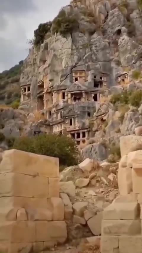 🇹🇷 MELTED STRUCTURES, MYRA (LYCIAN CITY) TURKEY, NEAR MODERN DEMRE, ANTALYA PROVINCE