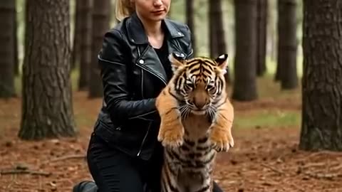 A Mother Tiger Asked for Help — A Kind Woman Saved Her Cub
