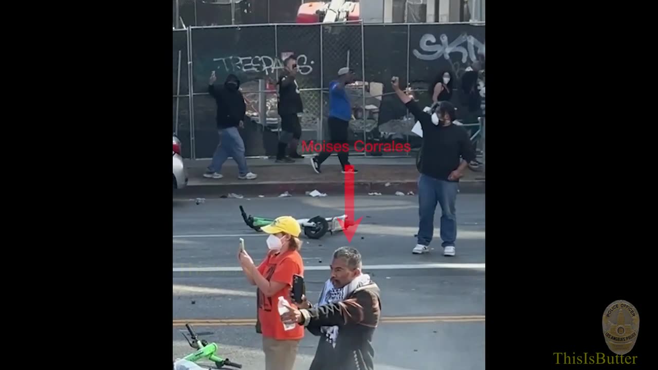 LAPD released footage of an officer shooting a 40mm less lethal that hit a protester in the face