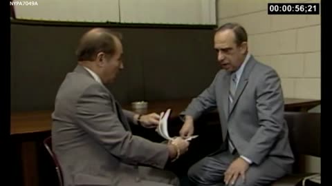 Carmine Persico with his legal advisor - Commission trial (1986)