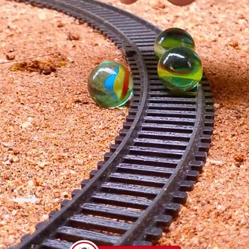 Glass Boll vs Train Crash Experiment