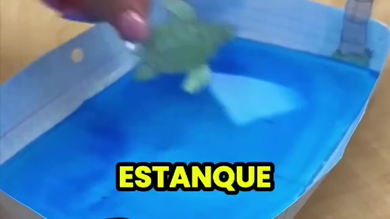 Un estanque de papel