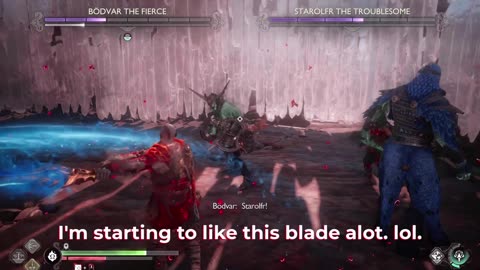 God of War Ragnarok - Kratos Vs. Bodvar + Starolfr Berserkers ( NG+ ).