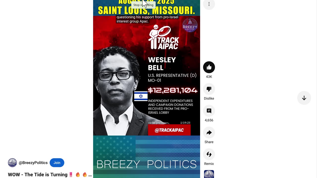 REP WESLEY BELL MO-01 AIPAC WHORE