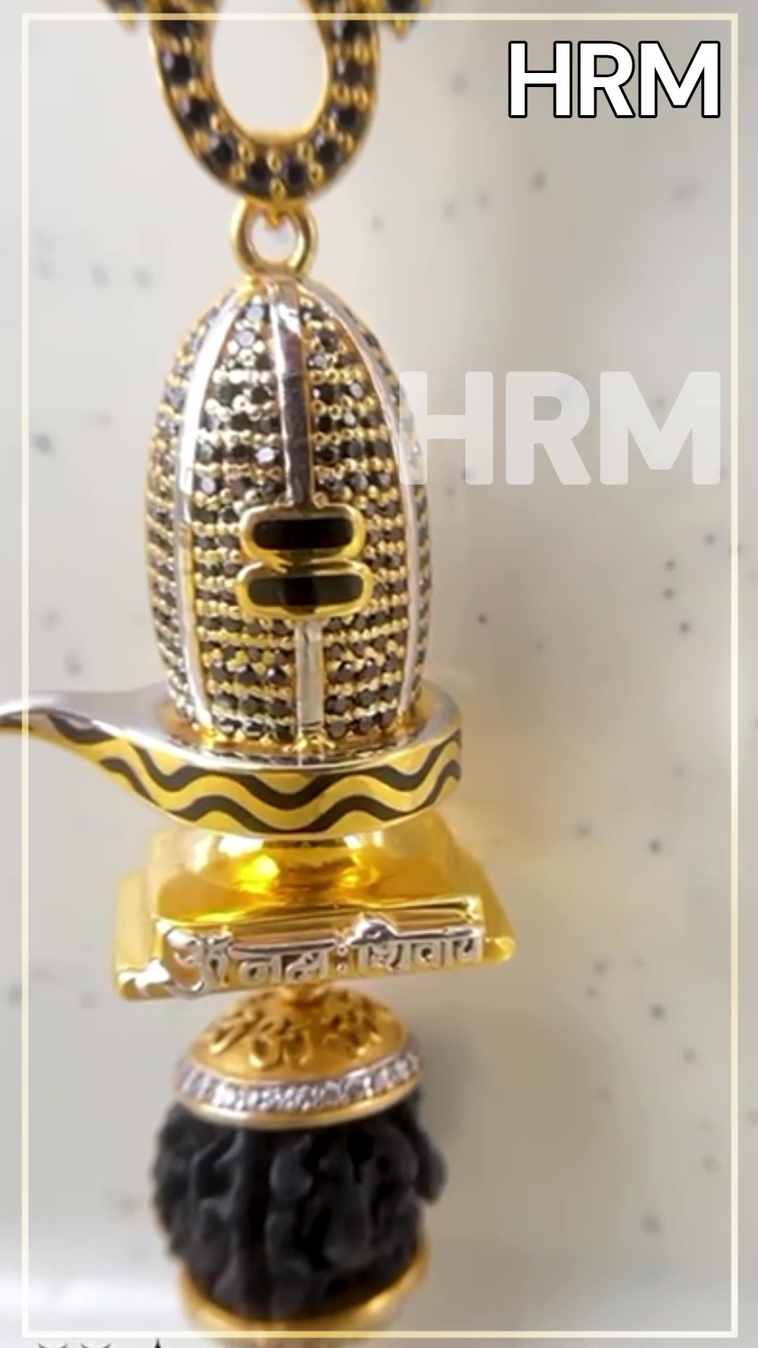 HRM | Golden Rudraksh Mala & Pendal Design | 2025
