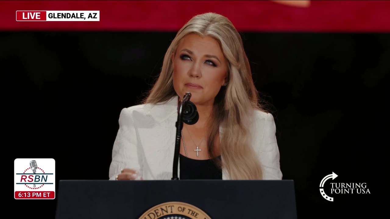 WATCH: Mrs. Erika Kirk Speaks at Turning Point USA's Charlie Kirk Memorial - 9/21/25